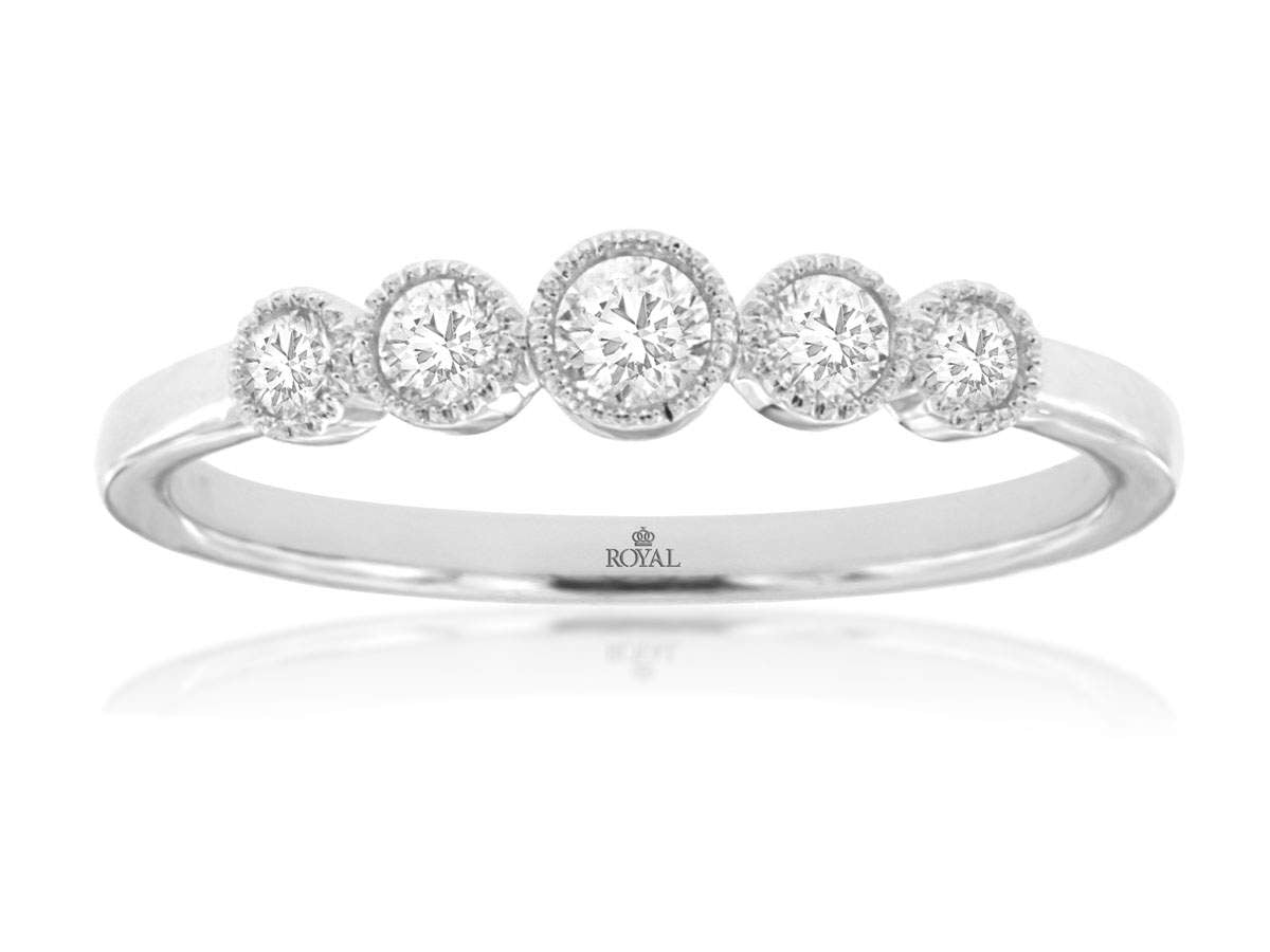 14k Diamond Band Ring