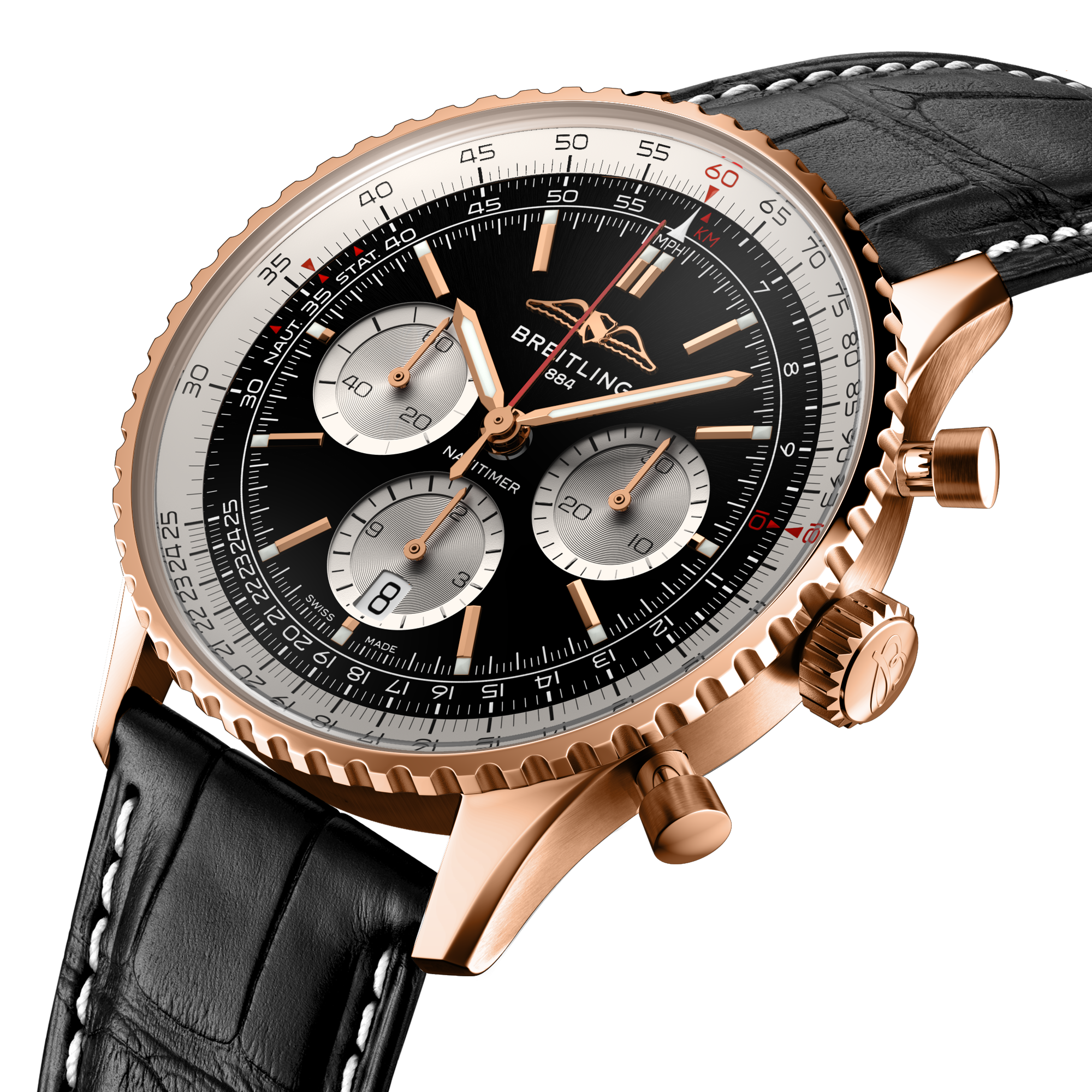 NAVITIMER B01 CHRONOGRAPH 43- 18K RED GOLD/BLACK