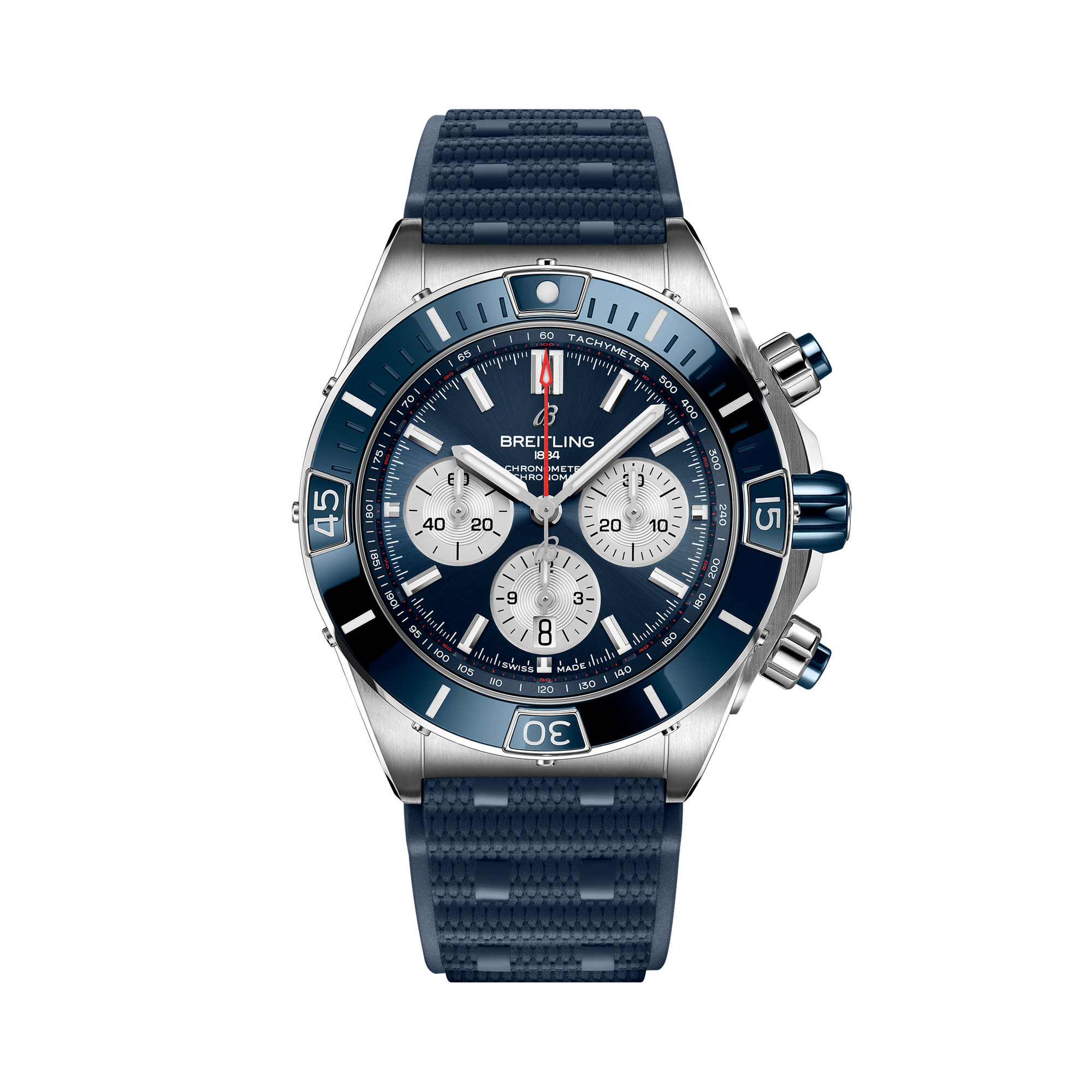 SUPER CHRONOMAT B01 44- STAINLESS STEEL/BLUE