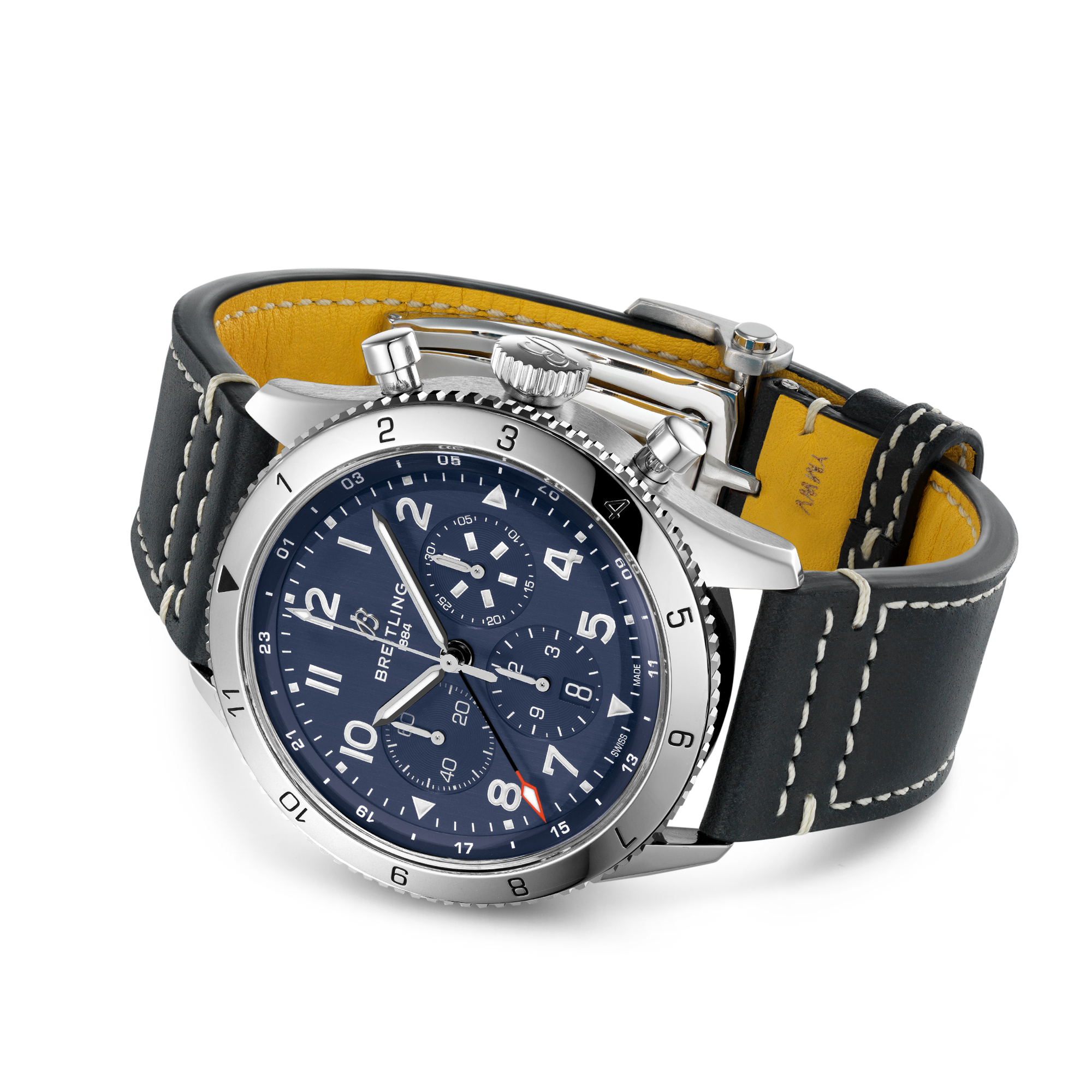 SUPER AVI B04 CHRONOGRAPH GMT 46 TRIBUTE TO VOUGHT F4U CORSAIR- STAINLESS STEEL/BLUE