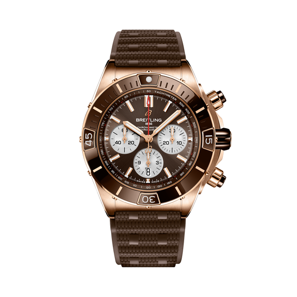 SUPER CHRONOMAT B01 44- 18K RED GOLD/BROWN