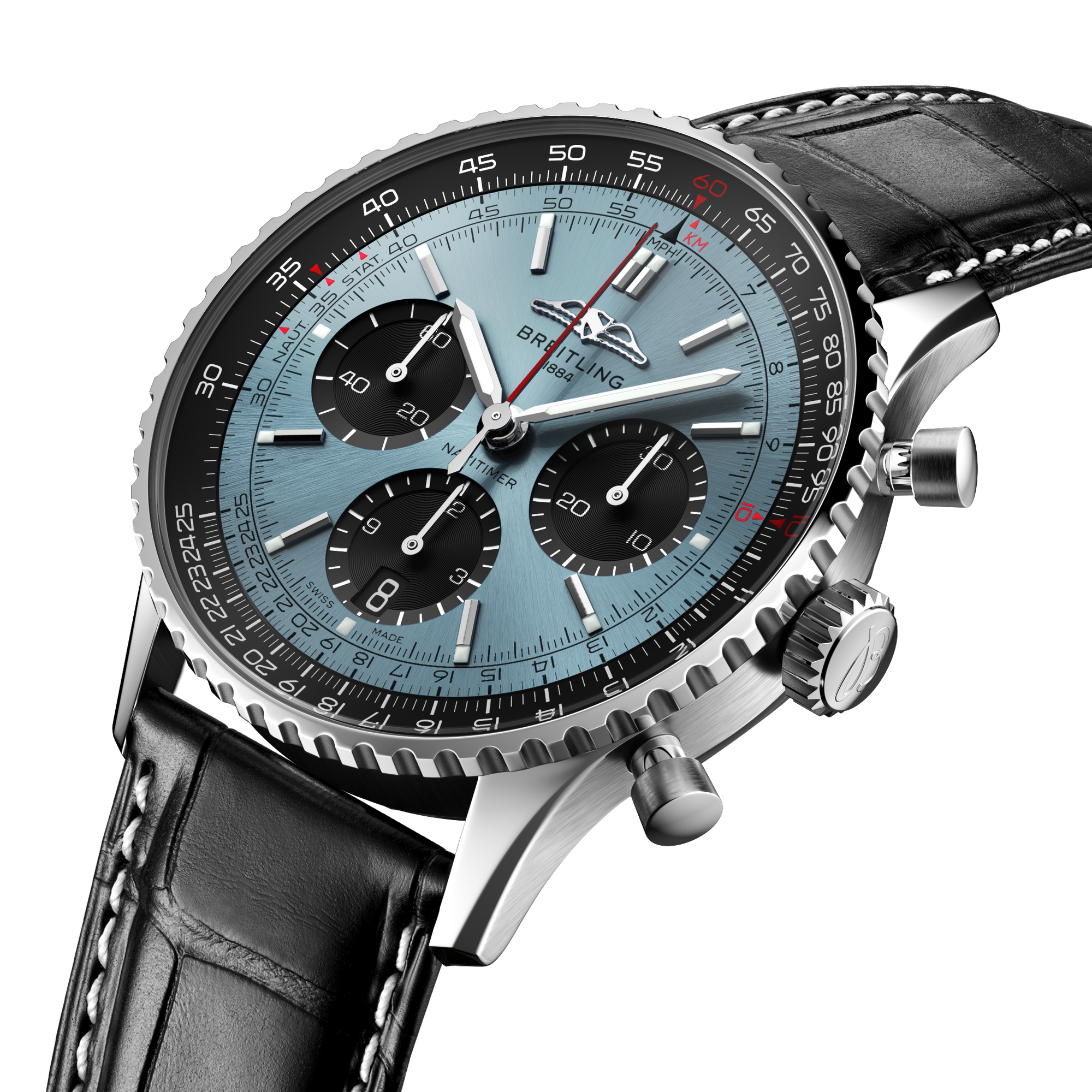 NAVITIMER B01 CHRONOGRAPH 43- STAINLESS STEEL/ICE BLUE