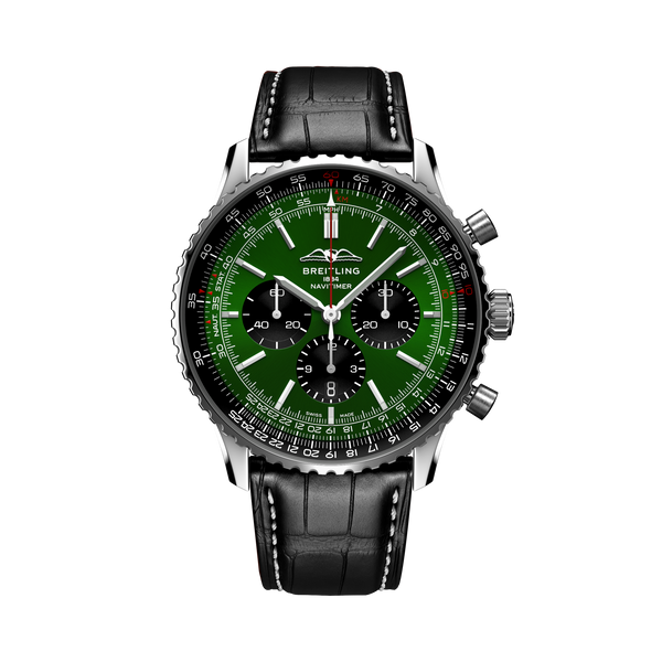 NAVITIMER B01 CHRONOGRAPH 46- STAINLESS STEEL/GREEN