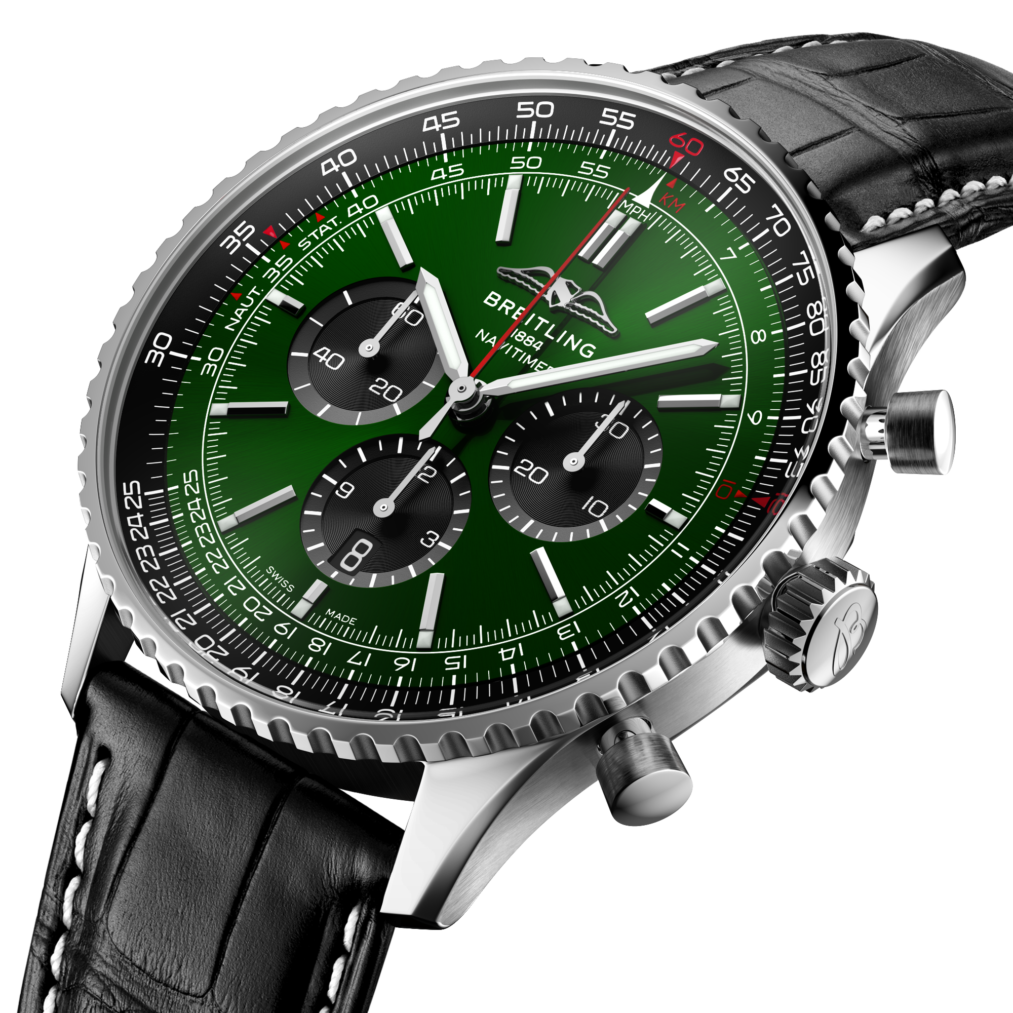 NAVITIMER B01 CHRONOGRAPH 46- STAINLESS STEEL/GREEN