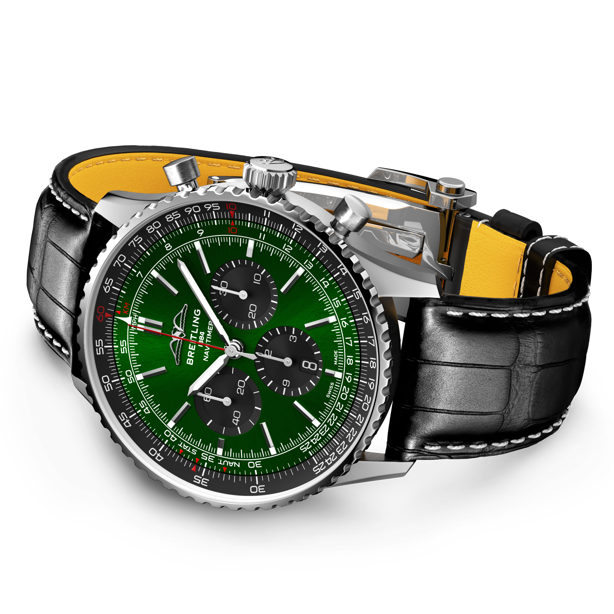 NAVITIMER B01 CHRONOGRAPH 46- STAINLESS STEEL/GREEN