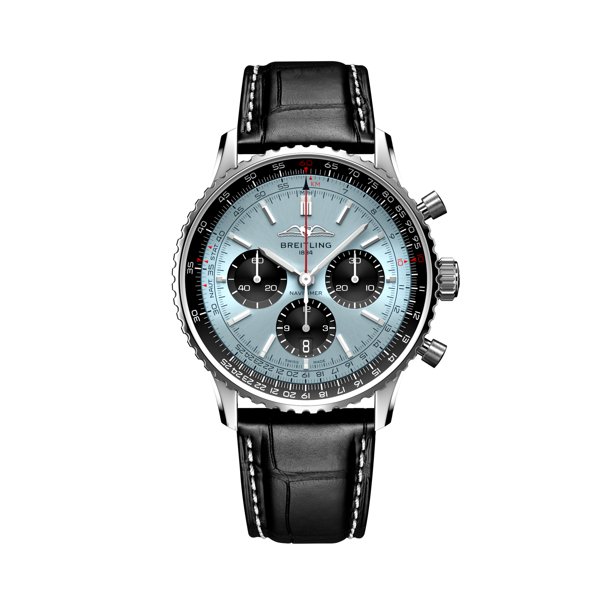 NAVITIMER B01 CHRONOGRAPH 43- STAINLESS STEEL/ICE BLUE