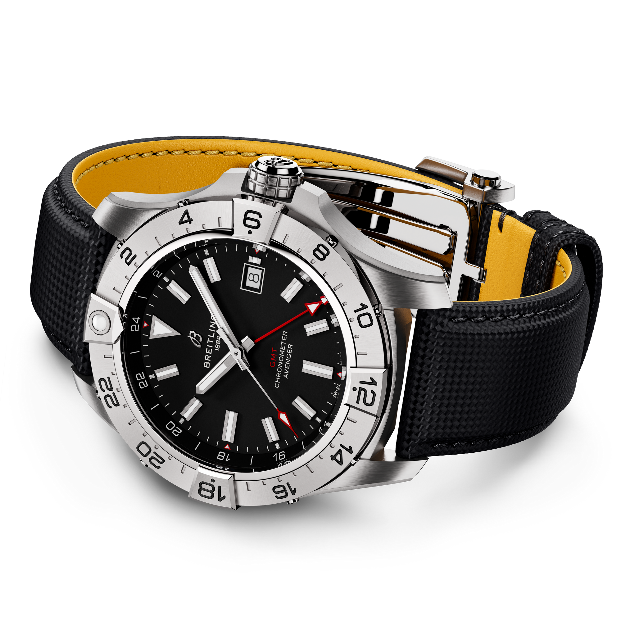 AVENGER AUTOMATIC GMT 44- STAINLESS STEEL/BLACK