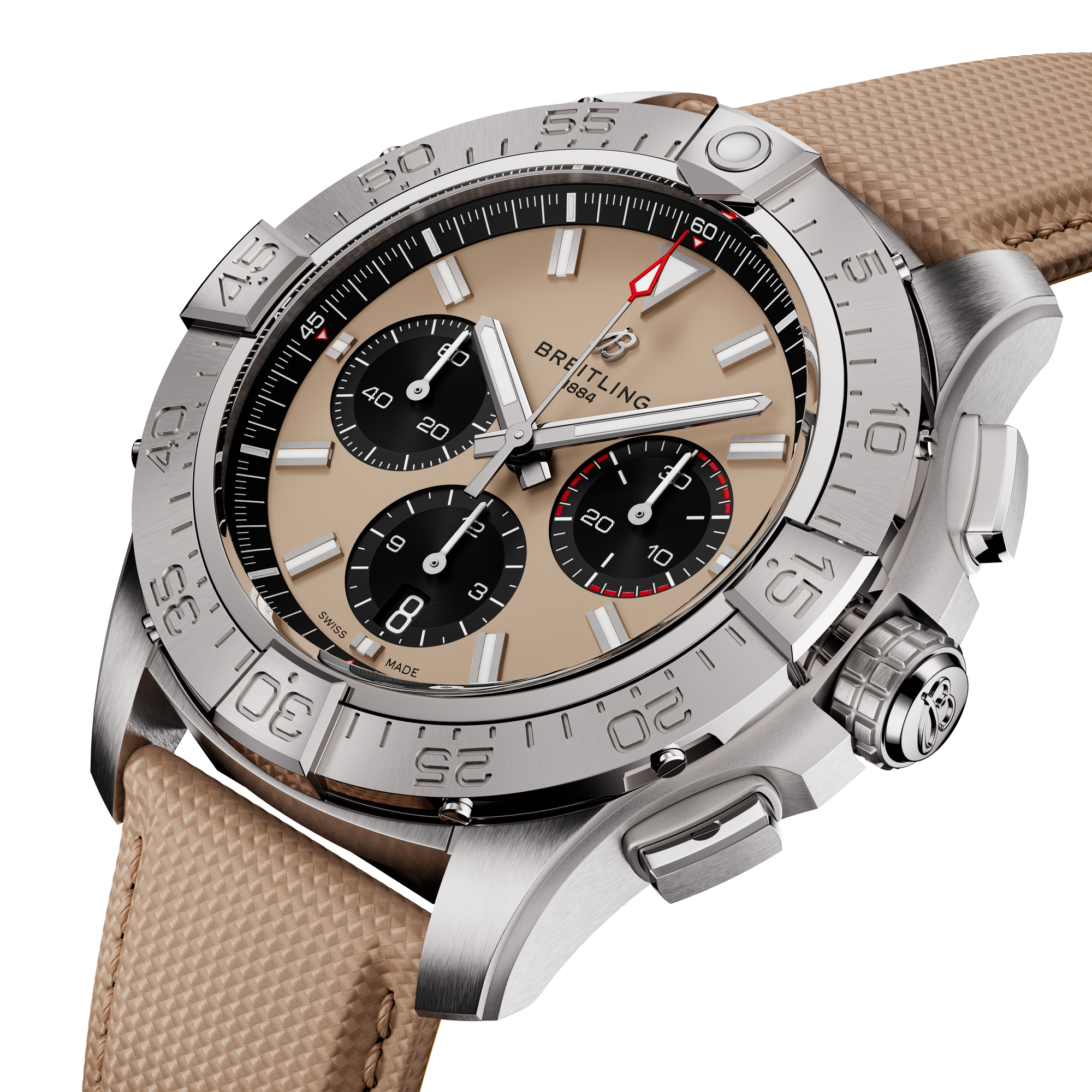 AVENGER B01 CHRONOGRAPH 44- STAINLESS STEEL/BEIGE