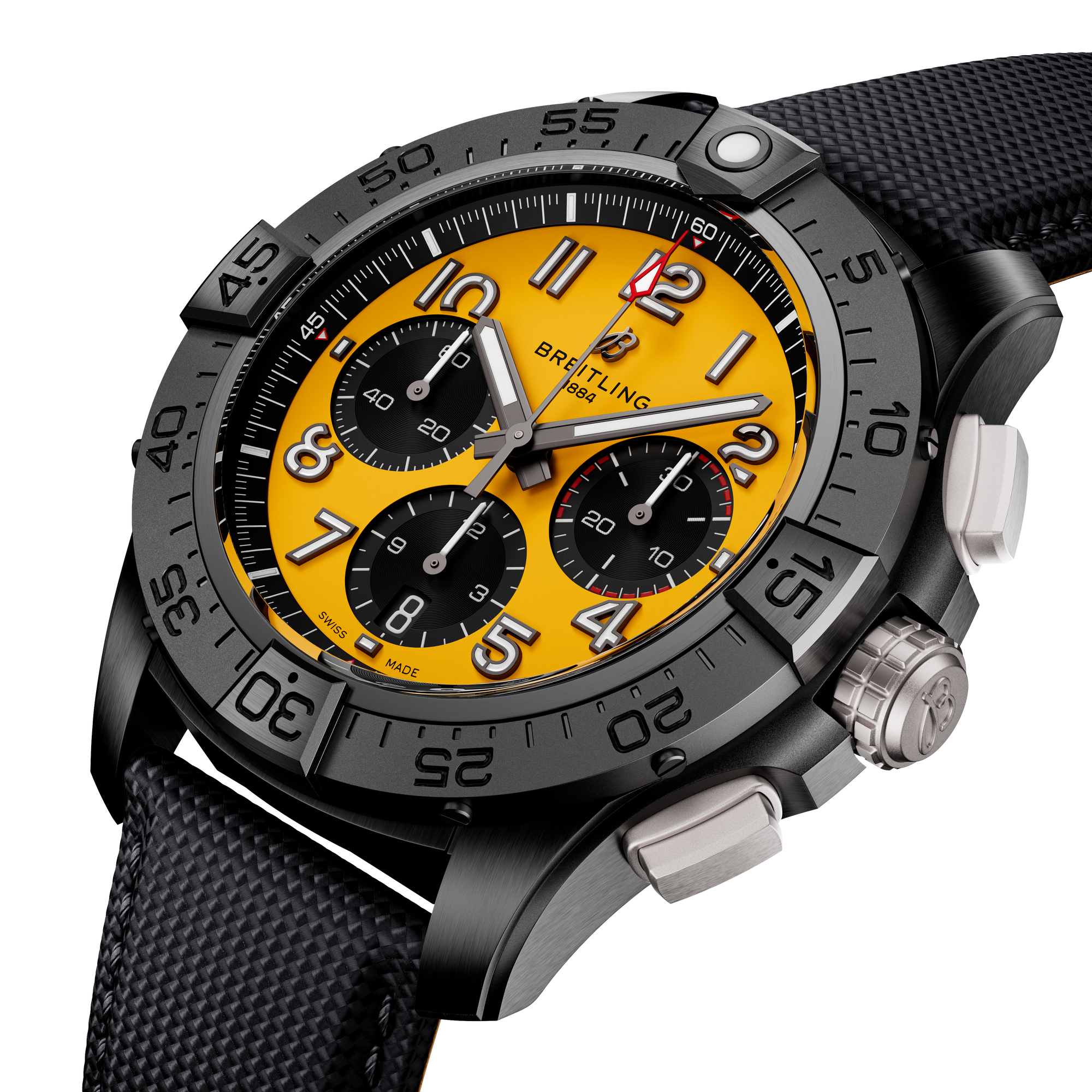 AVENGER B01 CHRONOGRAPH 44 NIGHT MISSION- CERAMIC/YELLOW