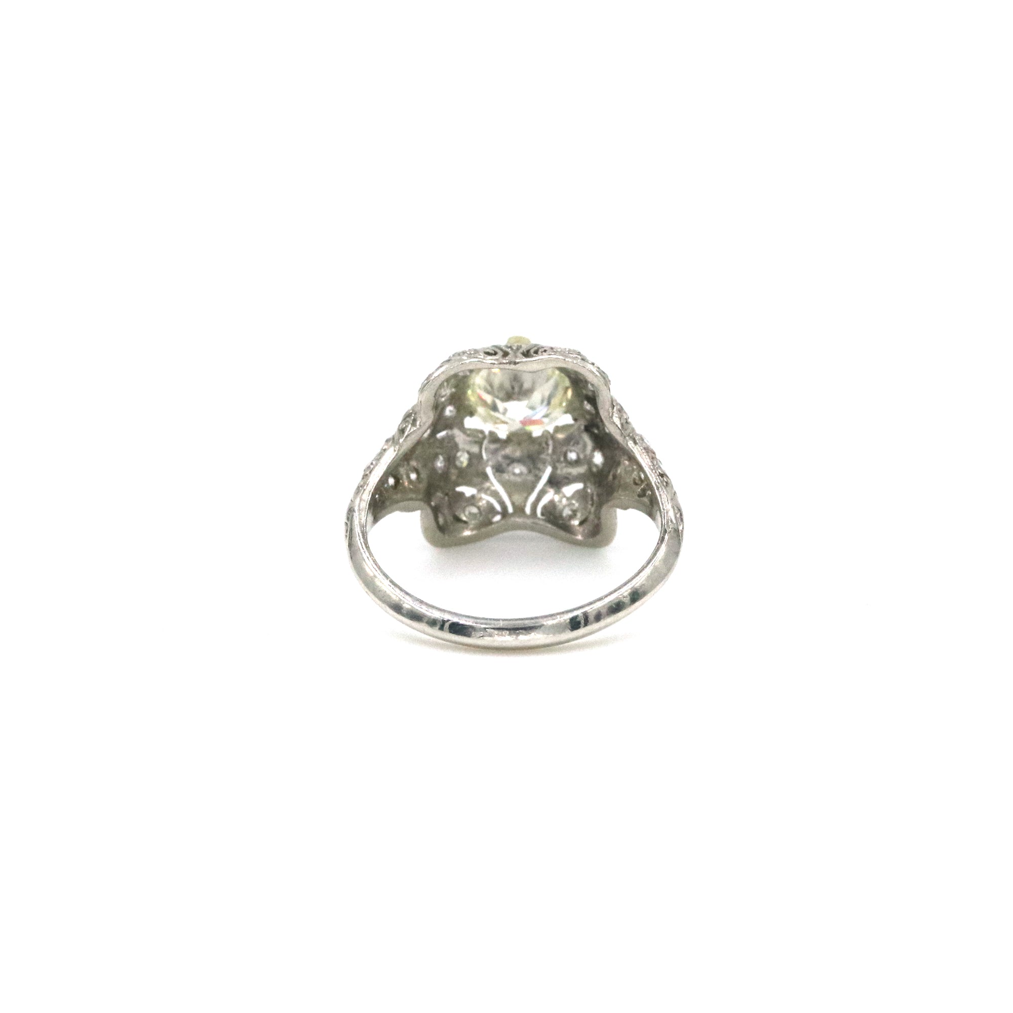 PLATINUM DIAMOND DECO RING