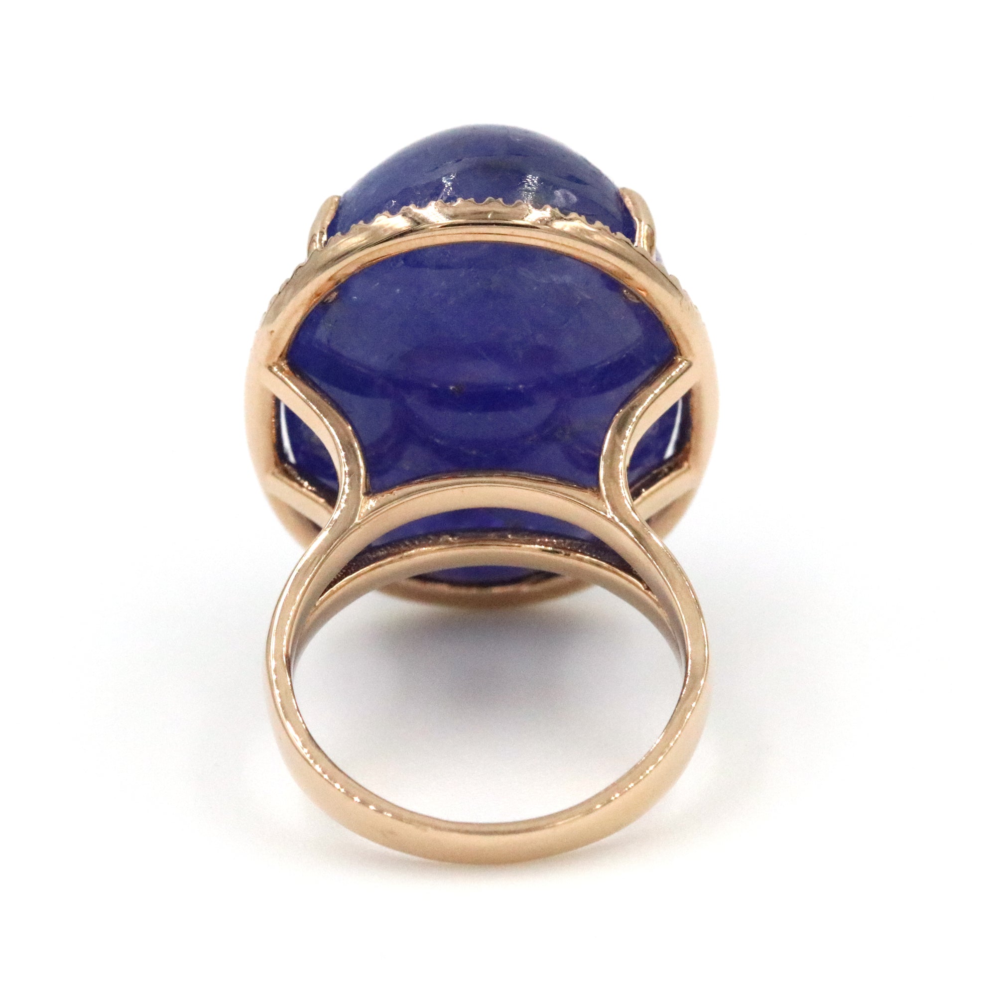 14K ROSE TANZANITE RING