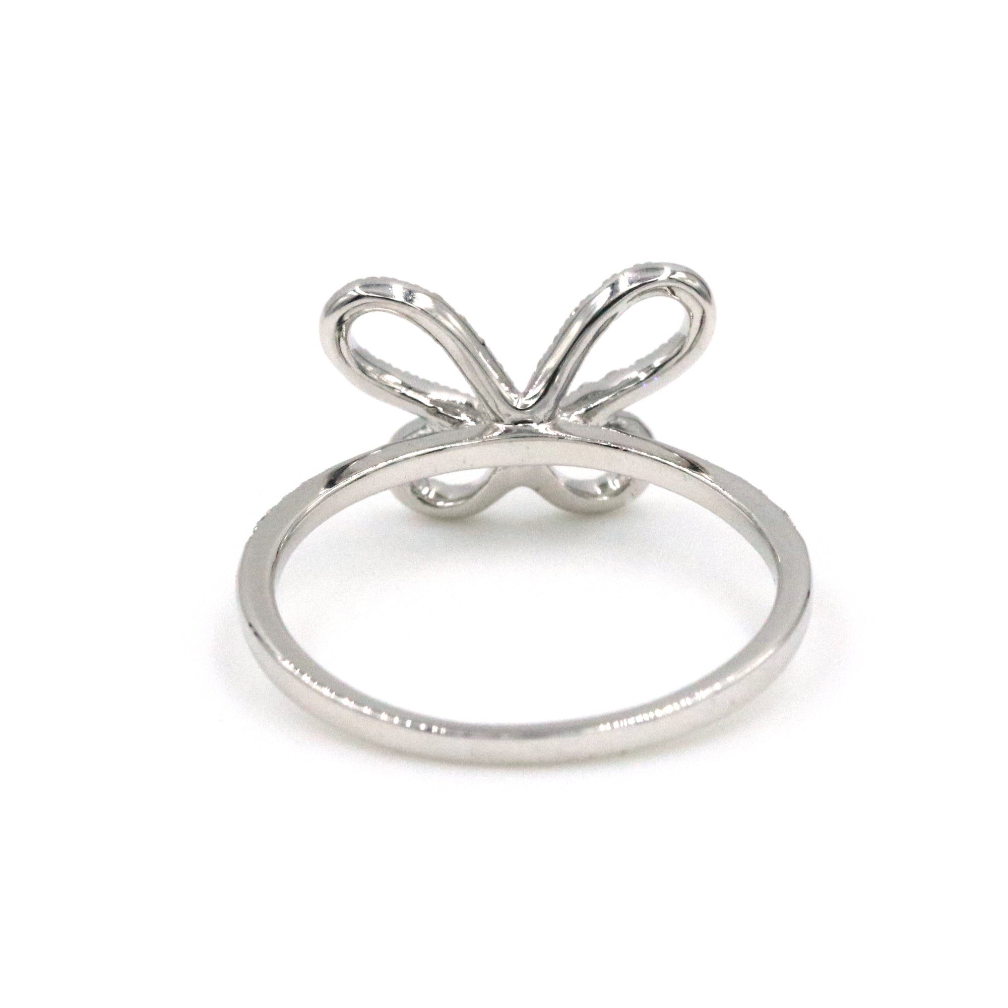 14K BUTTERFLY DIAMOND RING