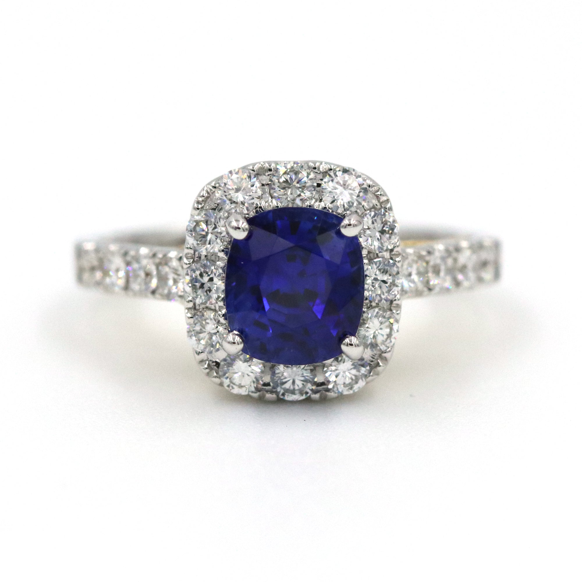 18K SAPPHIRE DIAMOND RING