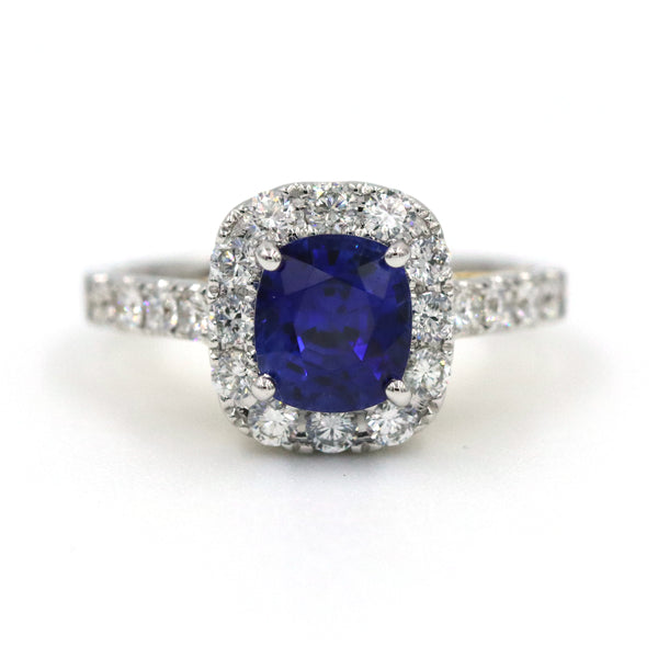 18K SAPPHIRE DIAMOND RING