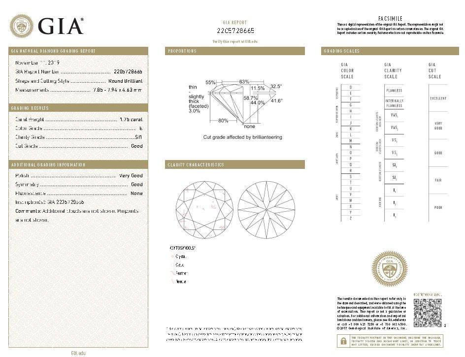 1.75CT ROUND DIAMOND