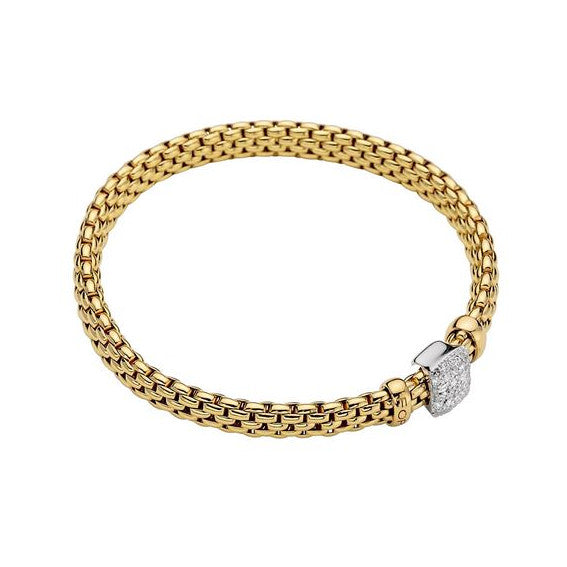 FOPE 18K YG FLEX'IT VENDOME DIAMOND BRACELET