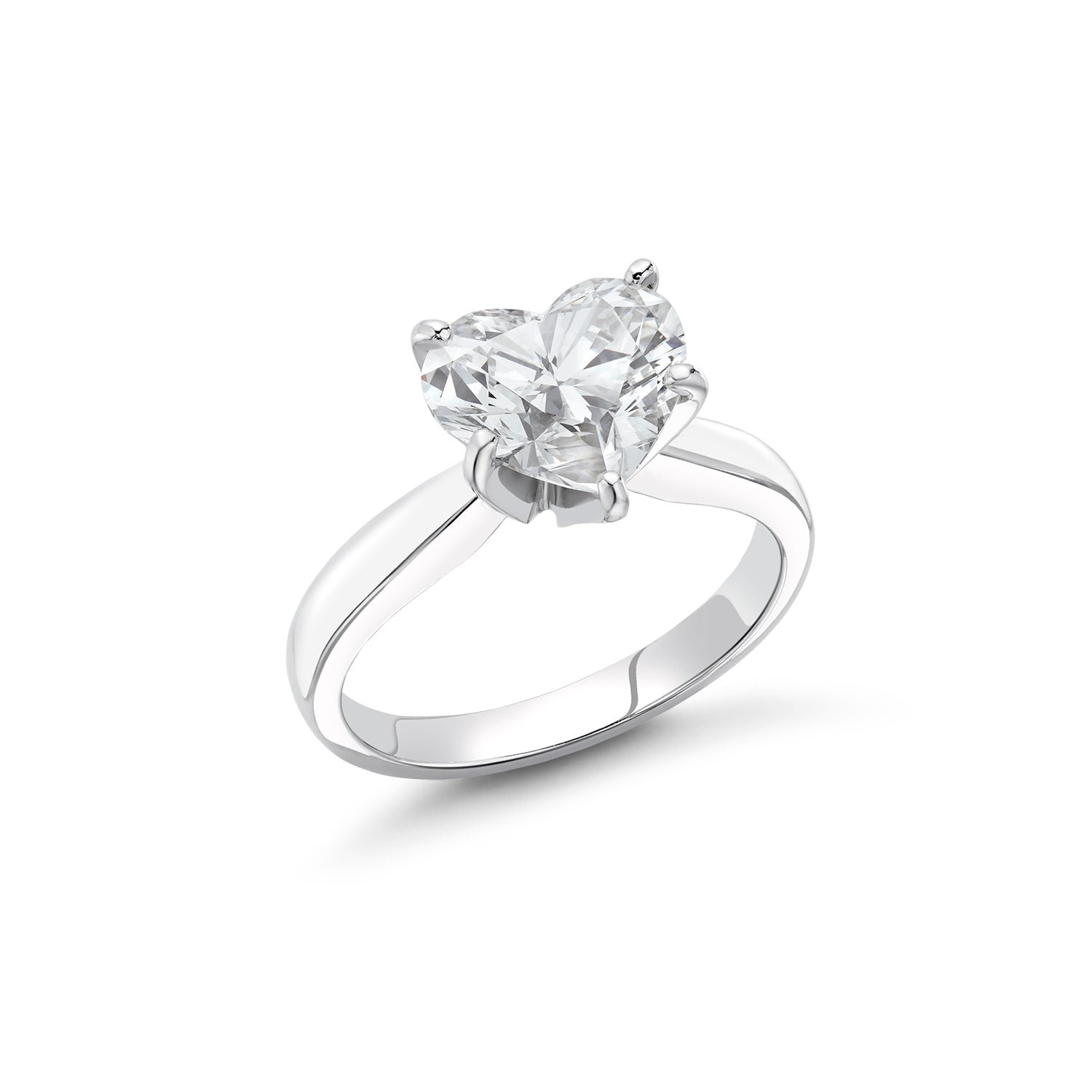 PLATINUM HEART DIAMOND RING