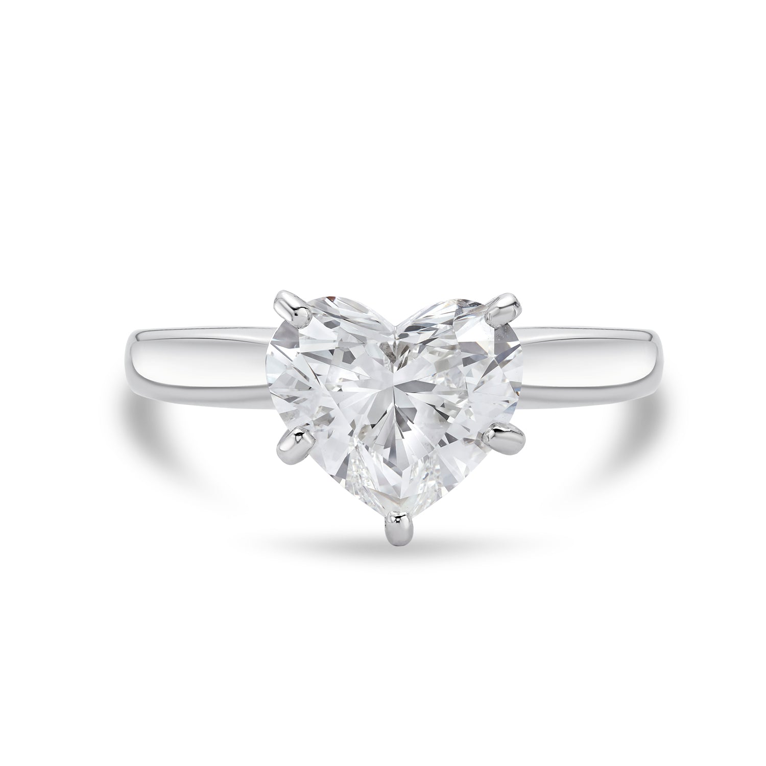 PLATINUM HEART DIAMOND RING