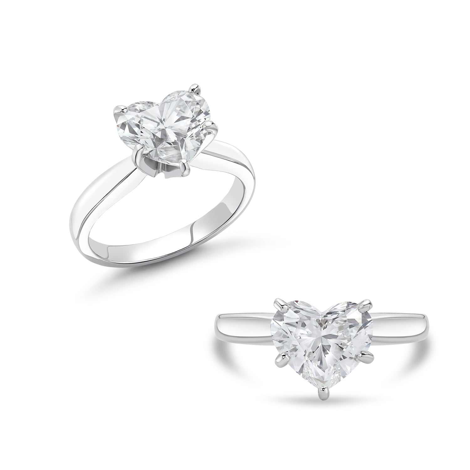 PLATINUM HEART DIAMOND RING