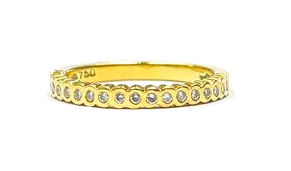 18K Yellow Hidalgo diamond band