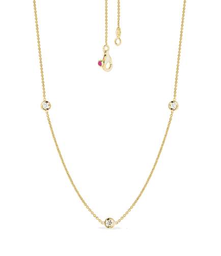 ROBERTO COIN 18K  STATION NECKLACE