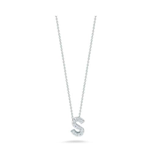 ROBERTO COIN DIAMOND LETTER K NECKLACE