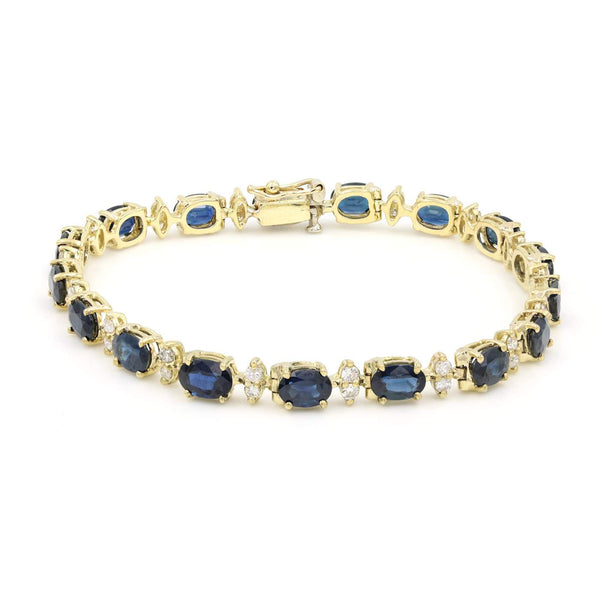 18K SAPPHIRE DIAMOND BRACELET