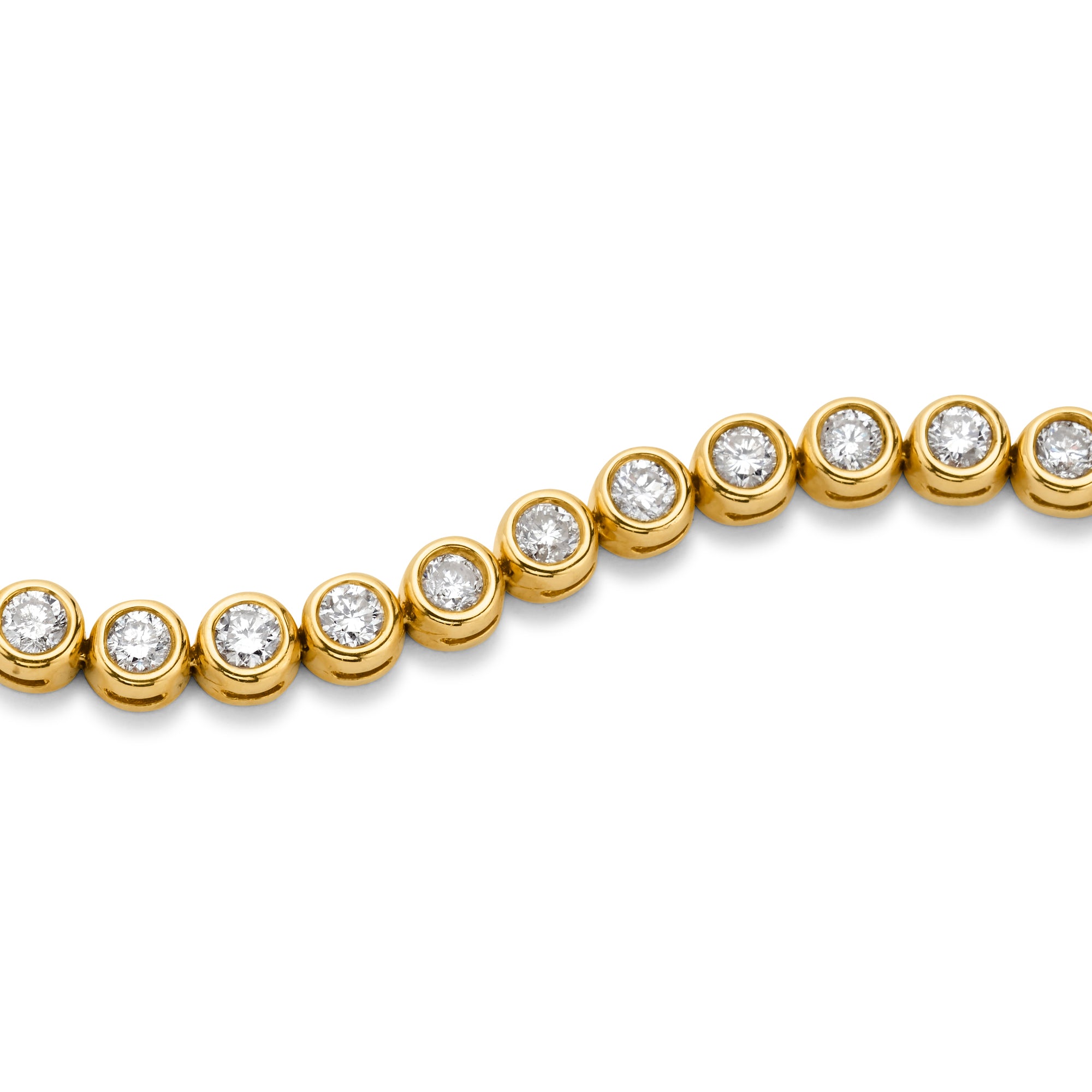 BEZEL SET DIAMOND TENNIS BRACELET