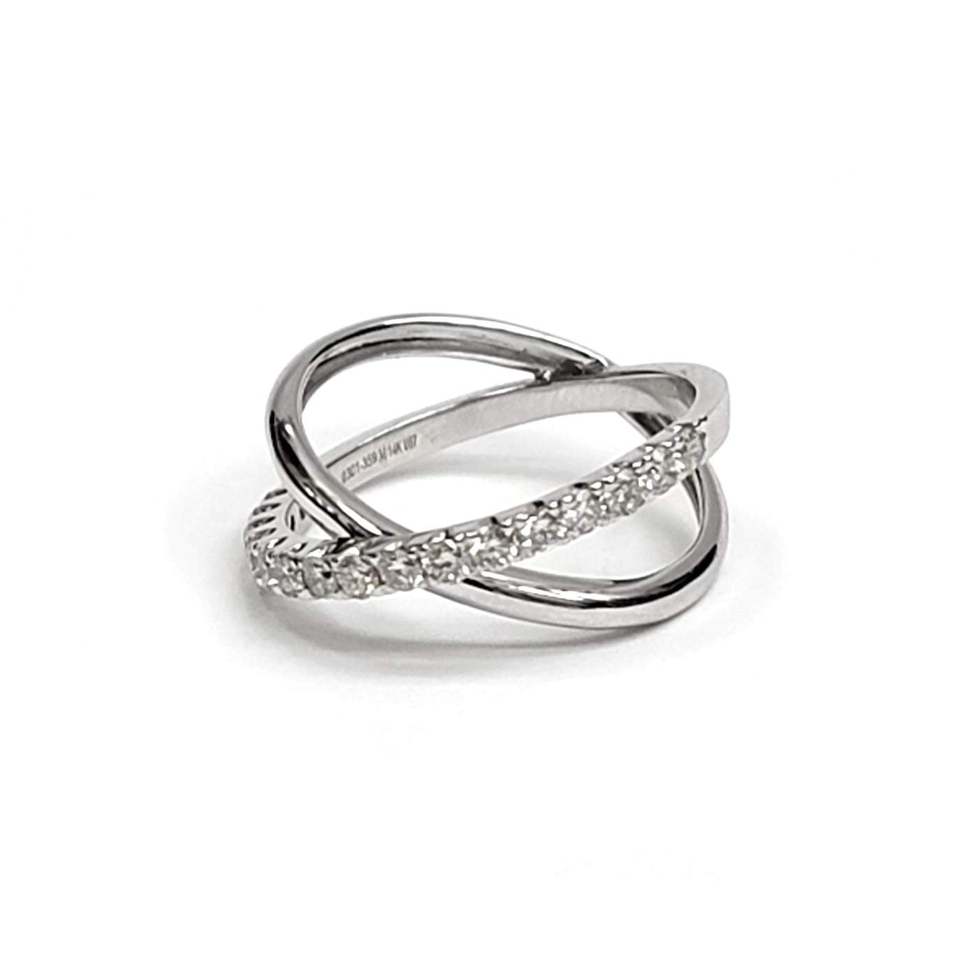 Criss Cross Diamond Ring