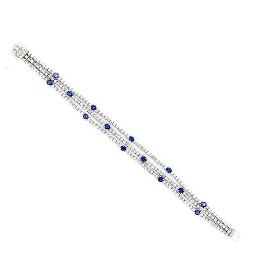 SAPPHIRE DIAMOND BRACELET