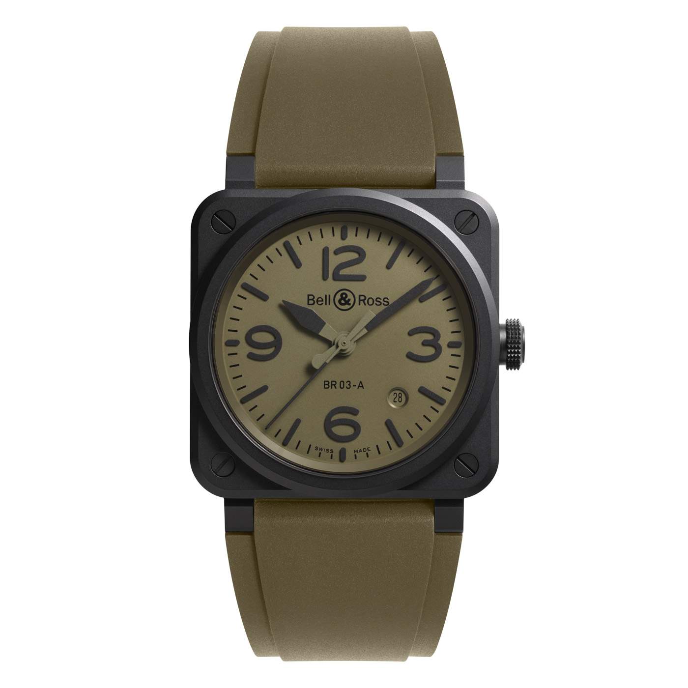 Bell & Ross B03 Auto Military Green