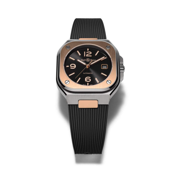 BELL & ROSS BR 05 BLACK STEEL & GOLD