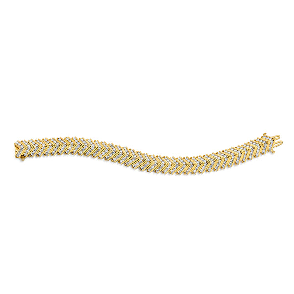 V LINK DIAMOND BRACELET