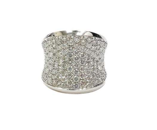 18K DIAMOND CONCAVE RING