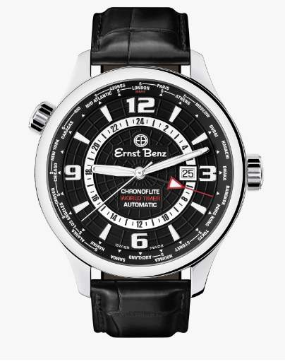 ERNST BENZ  CHRONOFLITE WORLD TIMER WATCH