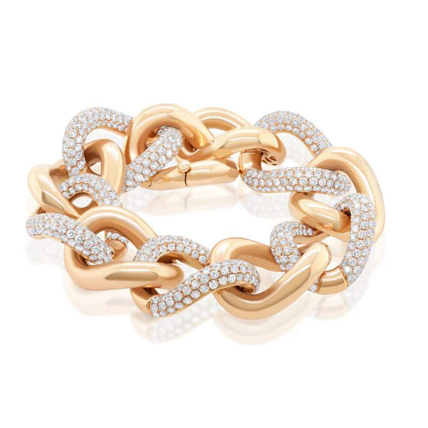 18K ROSE  DIAMOND BRACELET