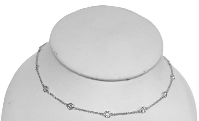 14K DIAMOND TENNIS NECK