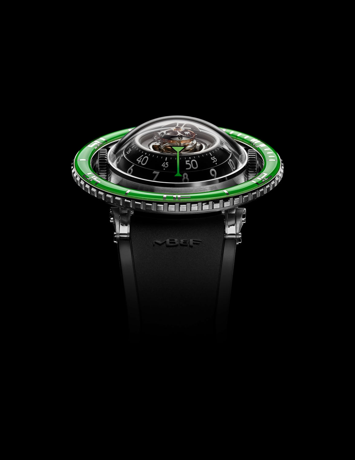 MB&F Horological Machine N°7 Aquapod TI- Green/Titanium