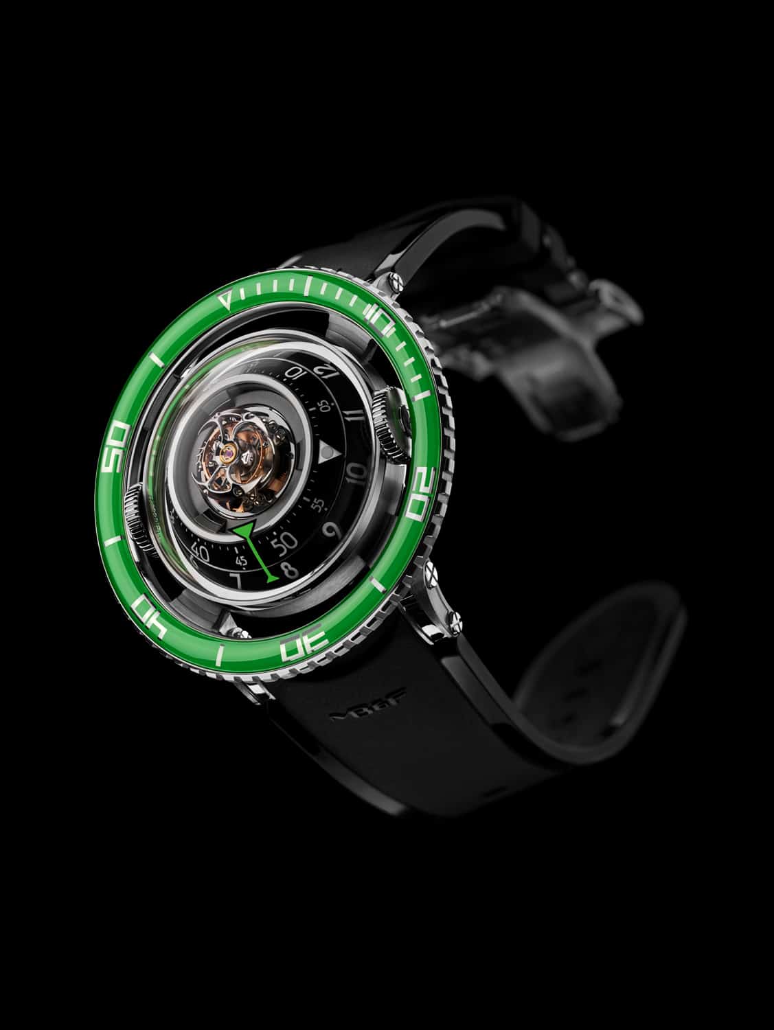 MB&F Horological Machine N°7 Aquapod TI- Green/Titanium