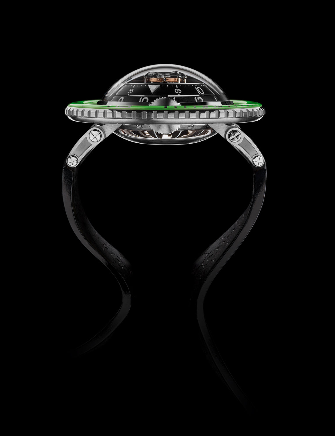 MB&F Horological Machine N°7 Aquapod TI- Green/Titanium