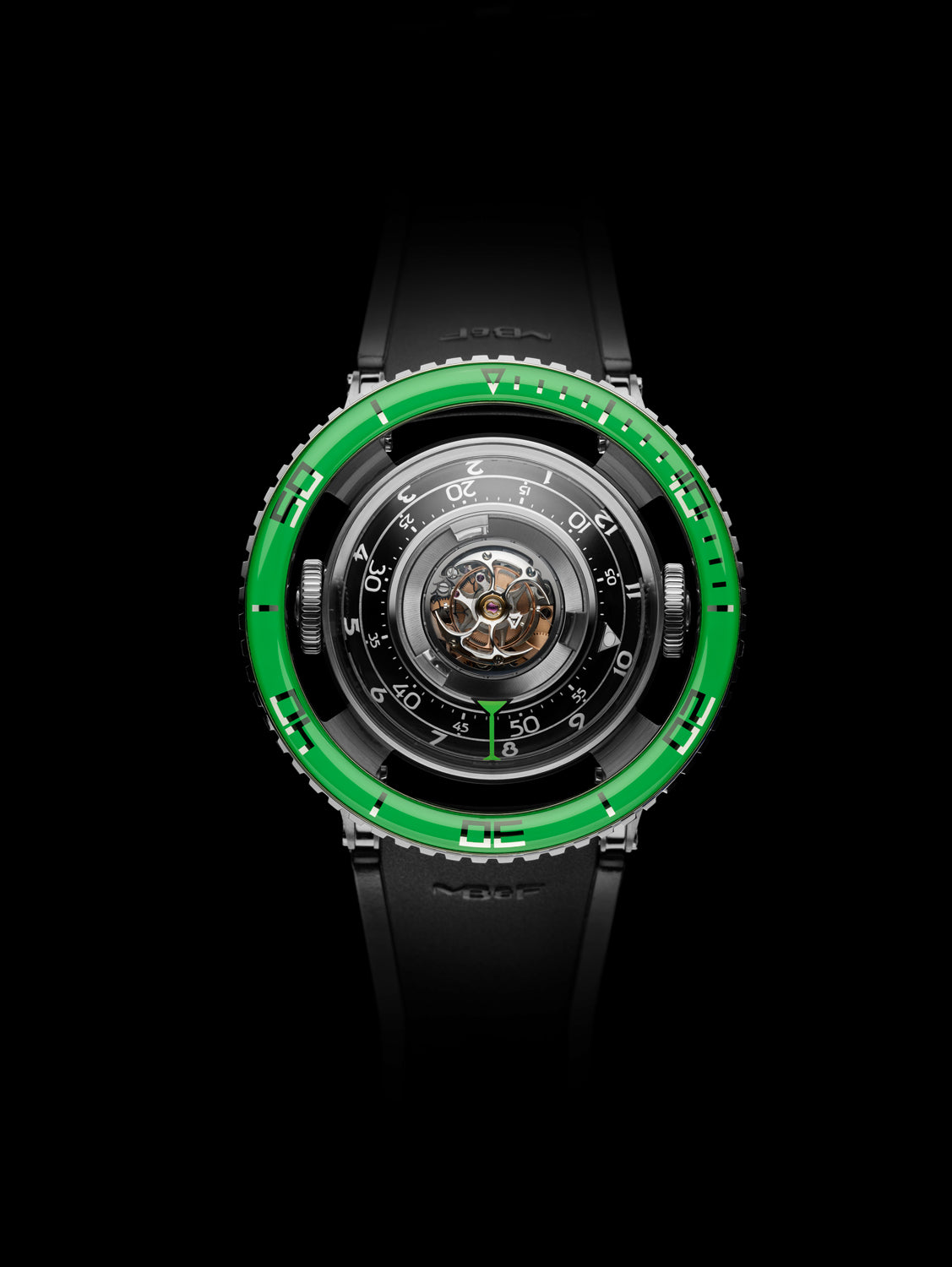 MB&F Horological Machine N°7 Aquapod TI- Green/Titanium