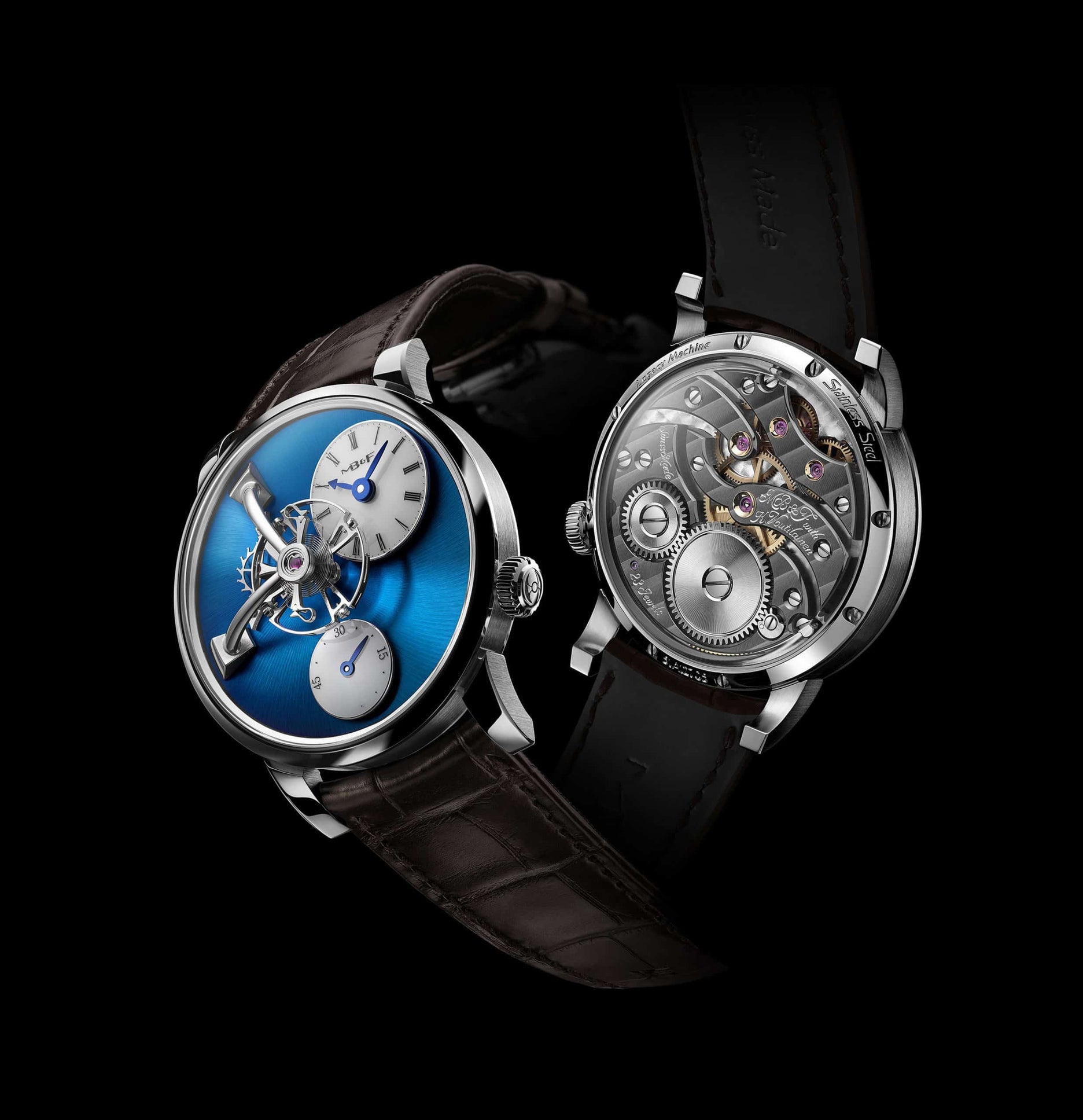 MB&F Legacy Machine 101- Blue/Stainless Steel