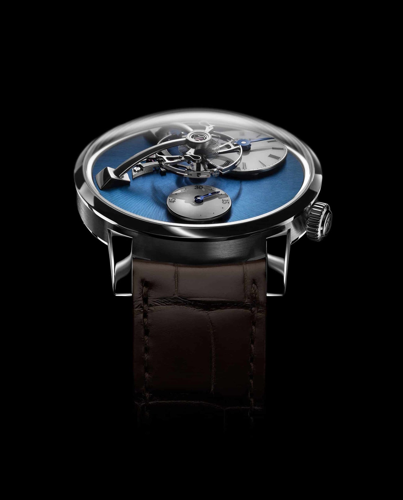 MB&F Legacy Machine 101- Blue/Stainless Steel