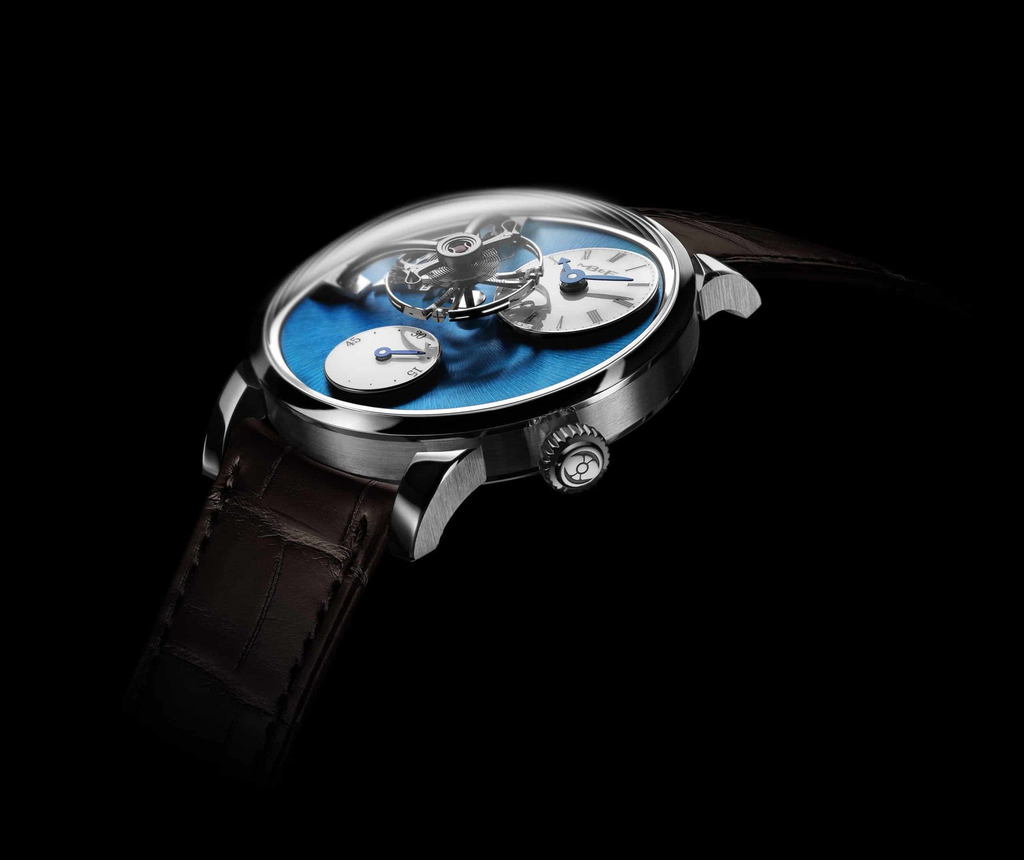 MB&F Legacy Machine 101- Blue/Stainless Steel