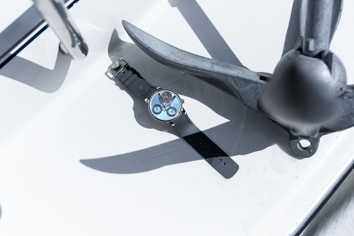 MB&F LM Split Escapement EVO- Light Blue/Titanium