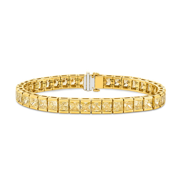 Yellow Diamond Tennis Bracelet