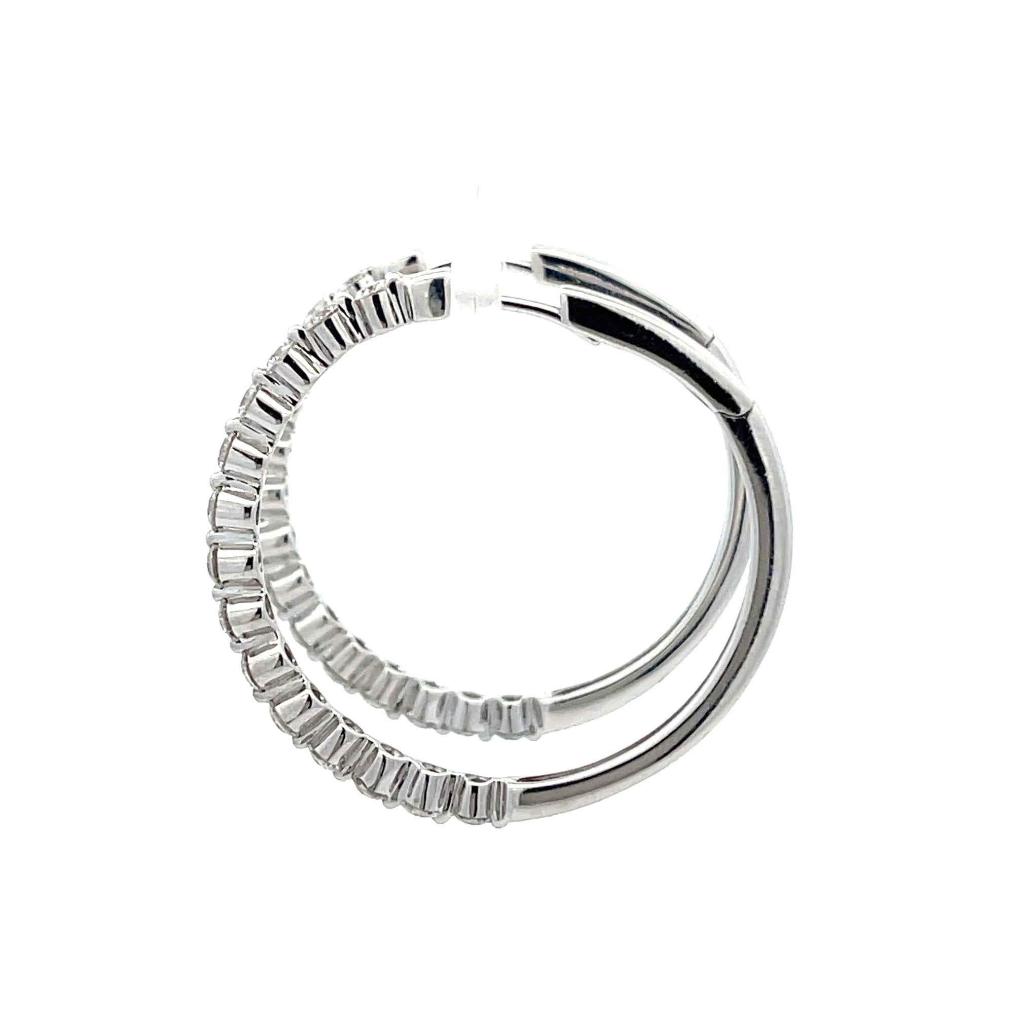 Diamond Hoop Earrings