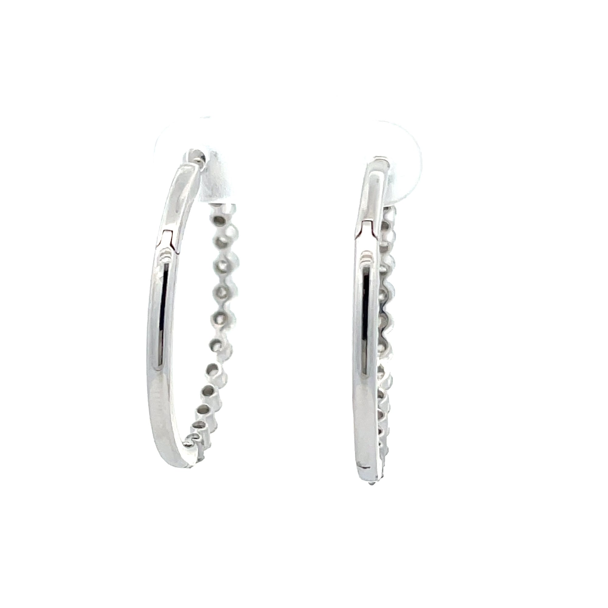 Diamond Hoop Earrings