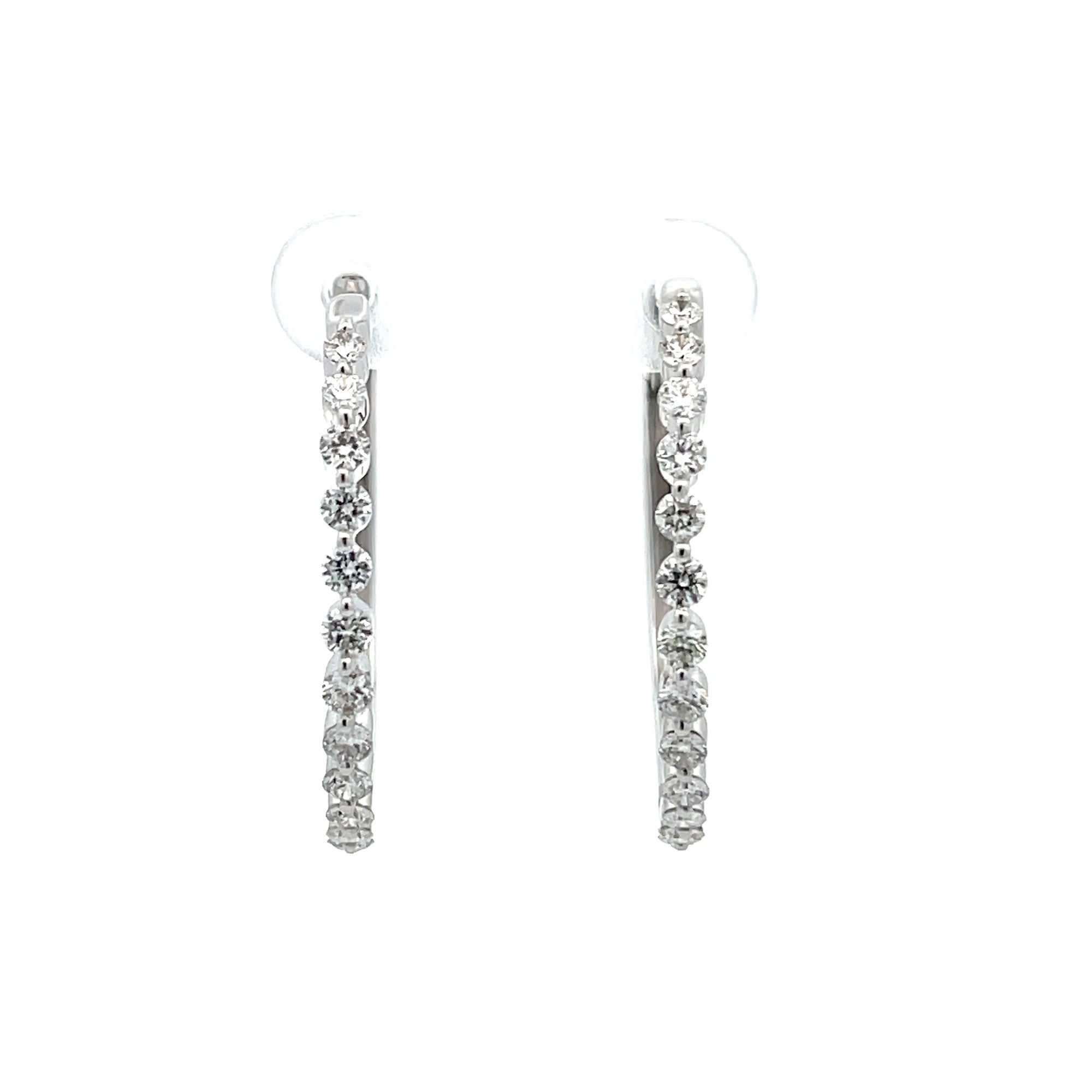 Diamond Hoop Earrings