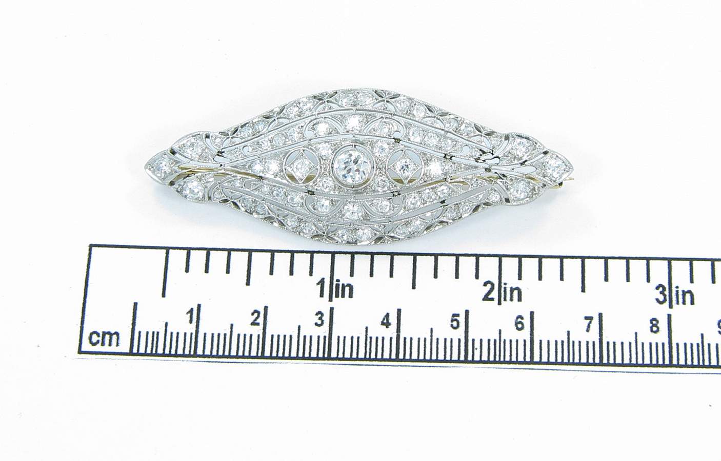 Diamond 1920's Fashion Pin